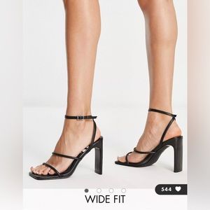 ASOS WODE fit heels (black, size 5)